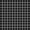 1" Black Matte Square Mosaic 12"x12"