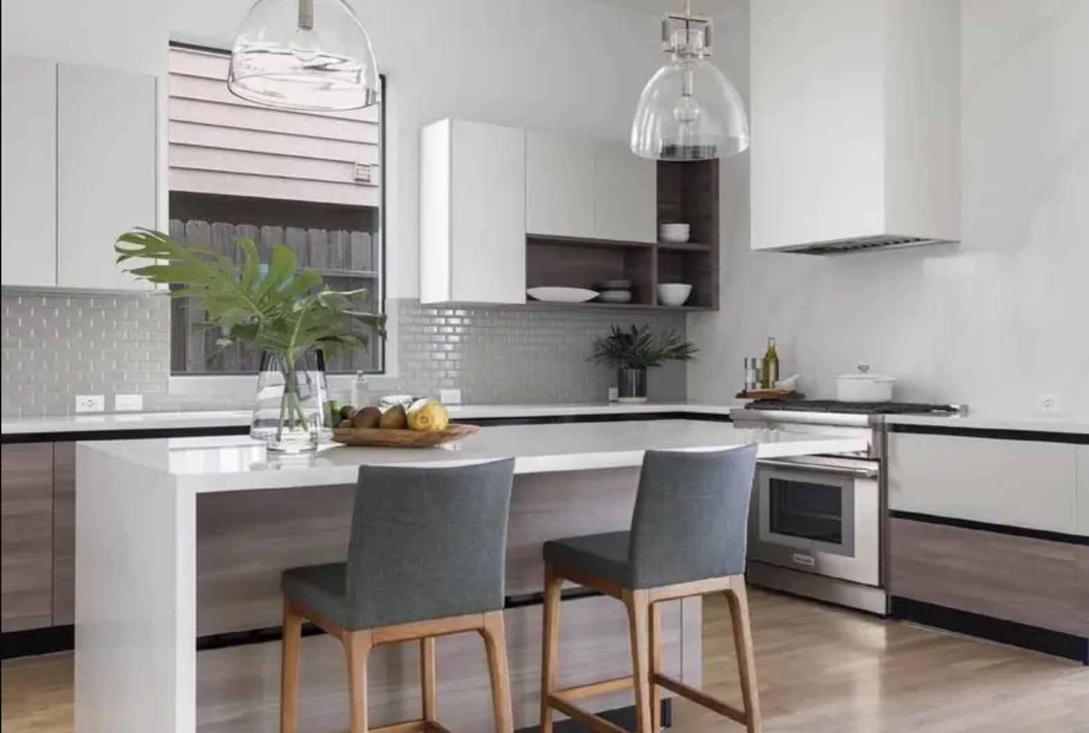 Tender Grey Brick Bevel 2x4 Wall Tile Mosaic Glossy on a 12"x12" Sheet