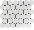 2" White Hex Matte 12"x12"