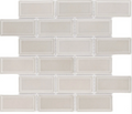 2"x4" Tender Grey Glossy Bevel Brick Mosaic
