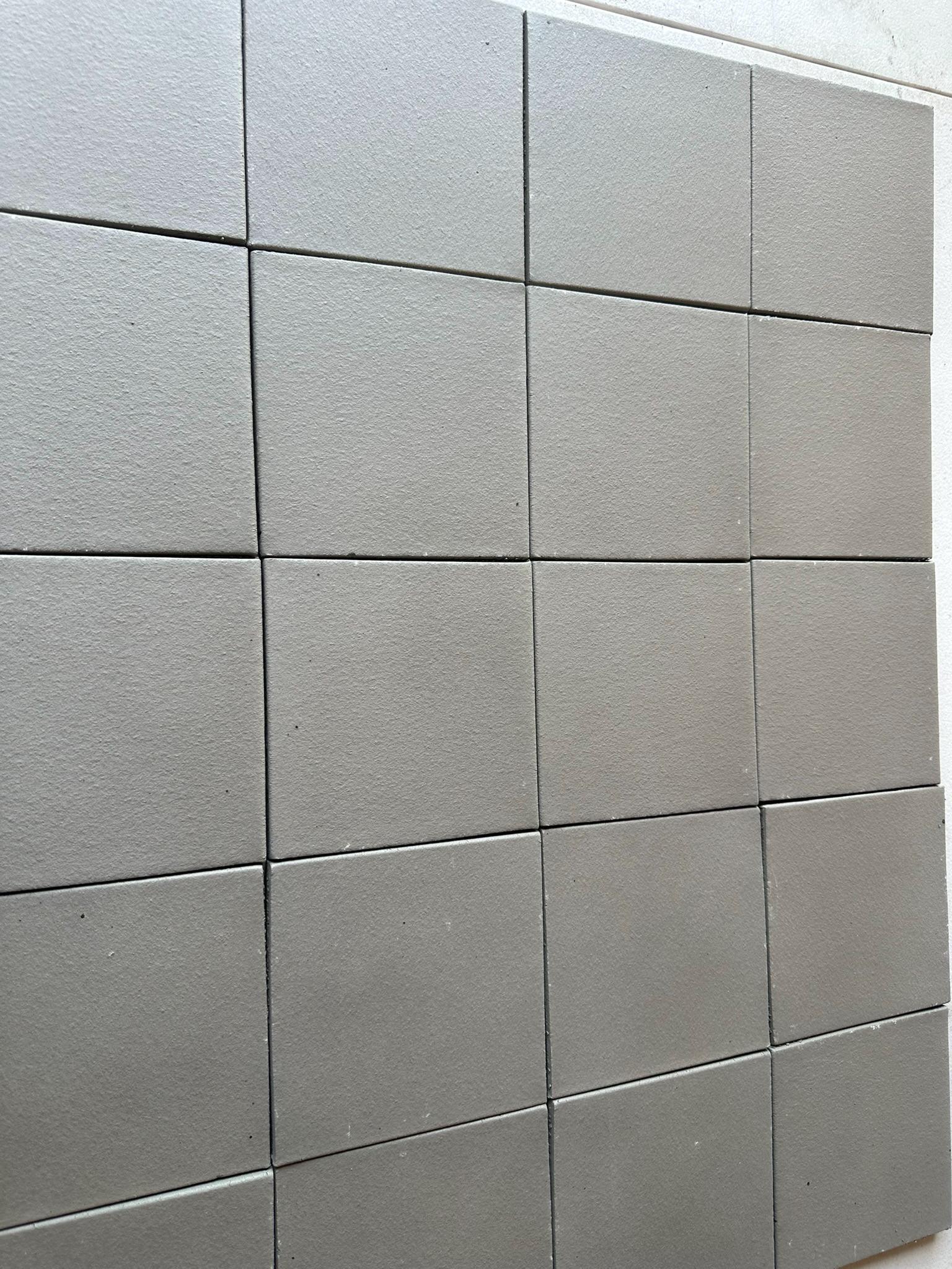 6"x6" Quarry Tile- Grey Matte