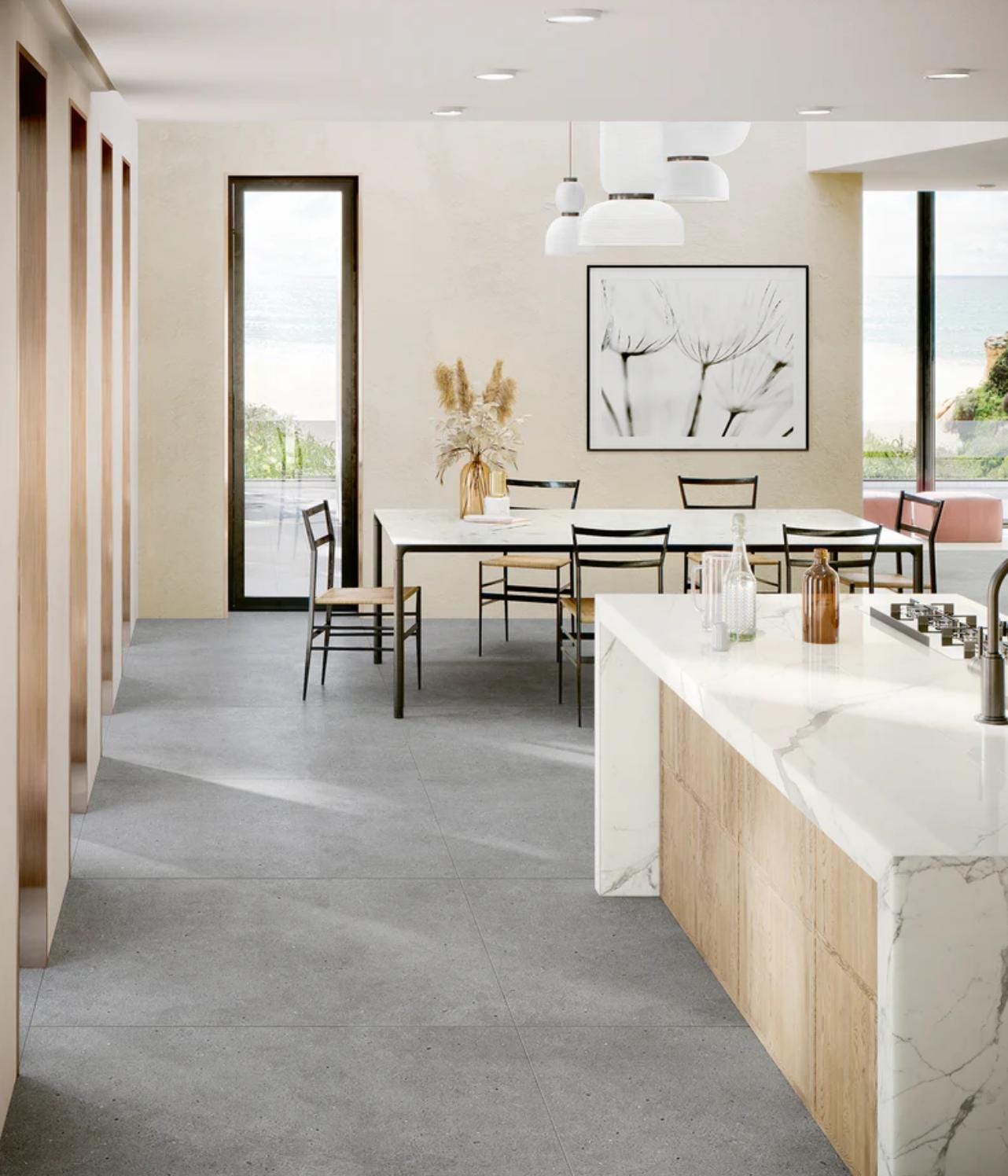 48x48 Cementi- Gris Large Format Matte Finish Porcelain Tile