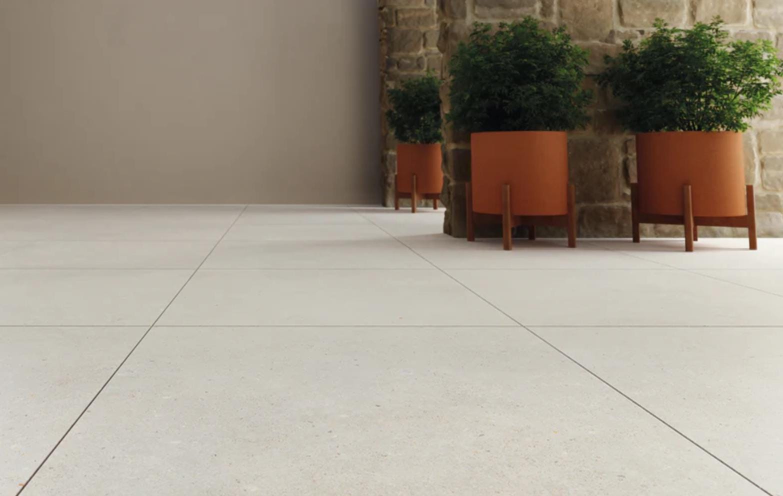 48x48 Cementi- Blanco Large Format Matte Finish Porcelain Tile
