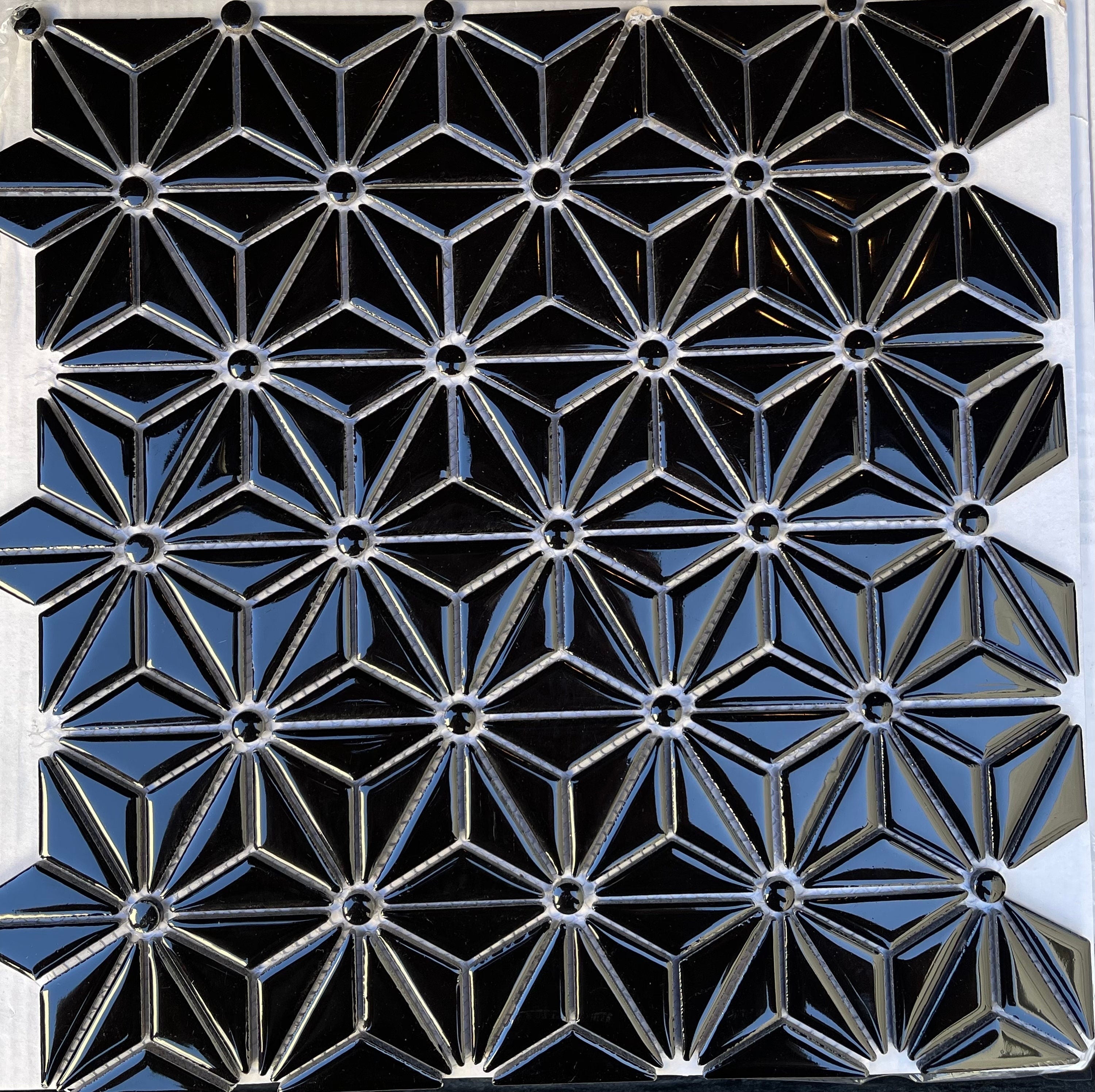 Black Porcelain Tile Mosaic