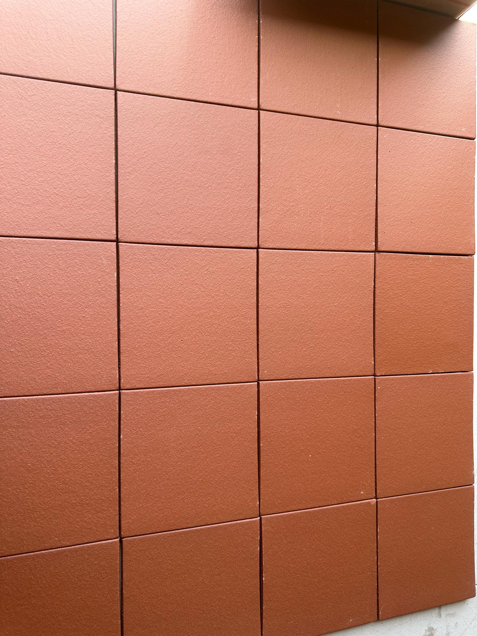 6"x6" Quarry Tile- Red Matte