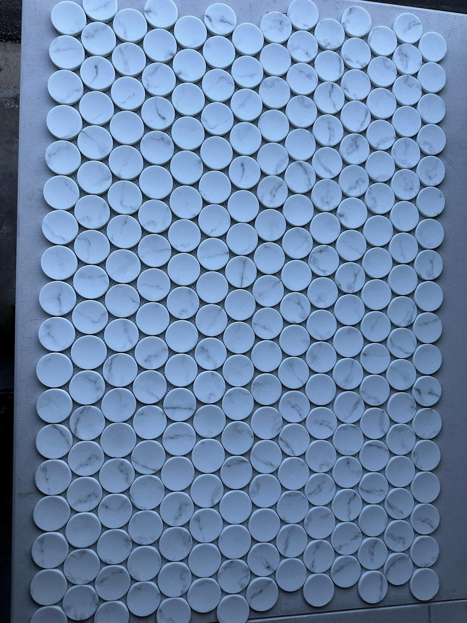 2" Statuary Dot Mosaic 12”x12” Sheet