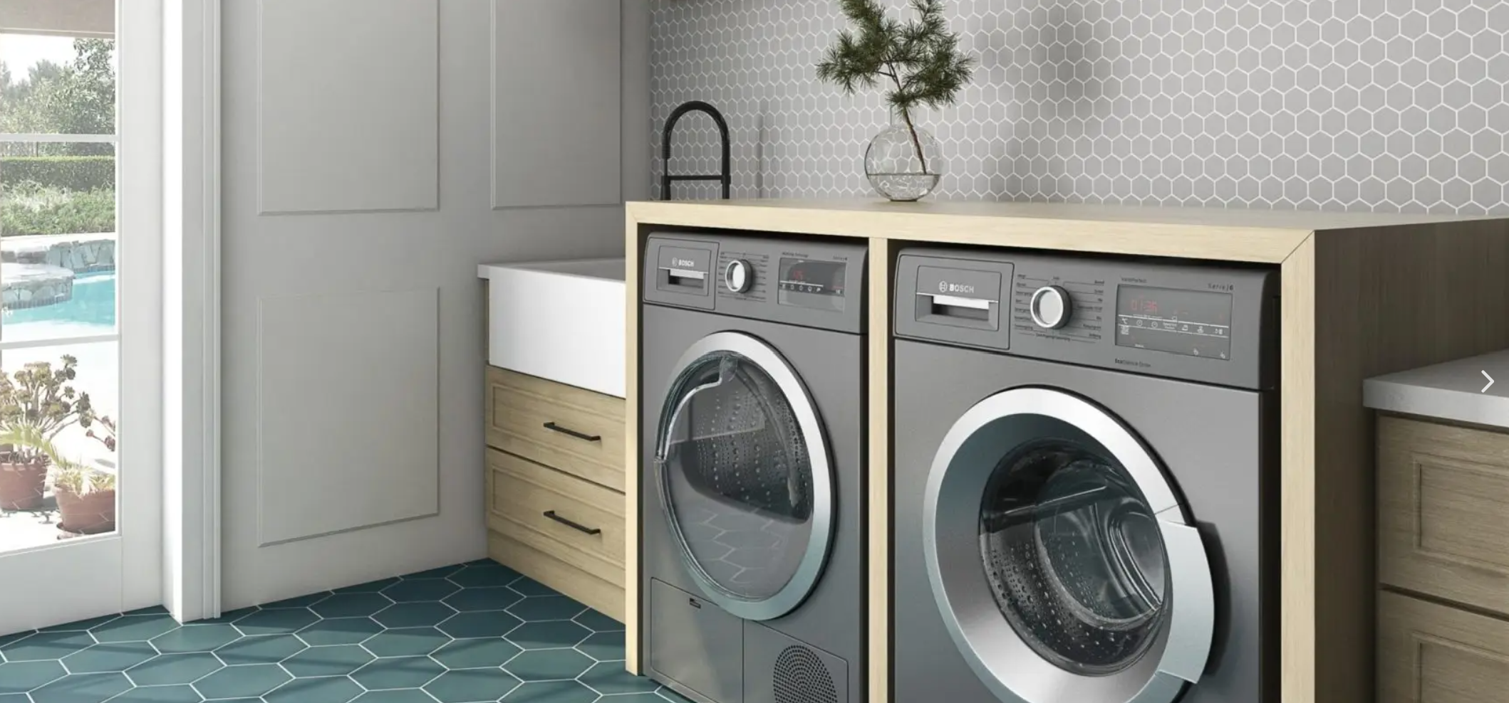 2" Grey Hex Tile Mosaic Matte