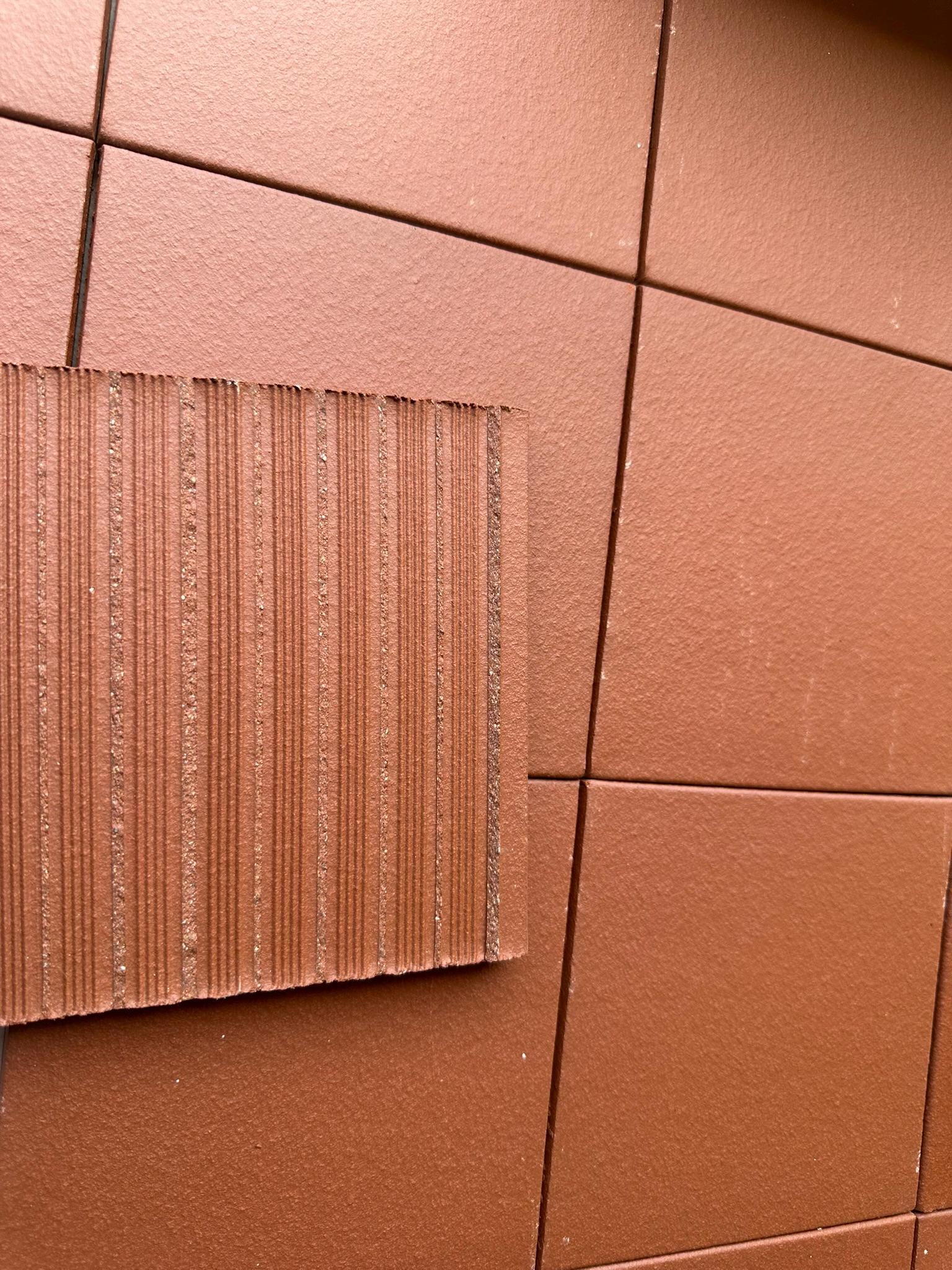 6"x6" Quarry Tile- Red Matte
