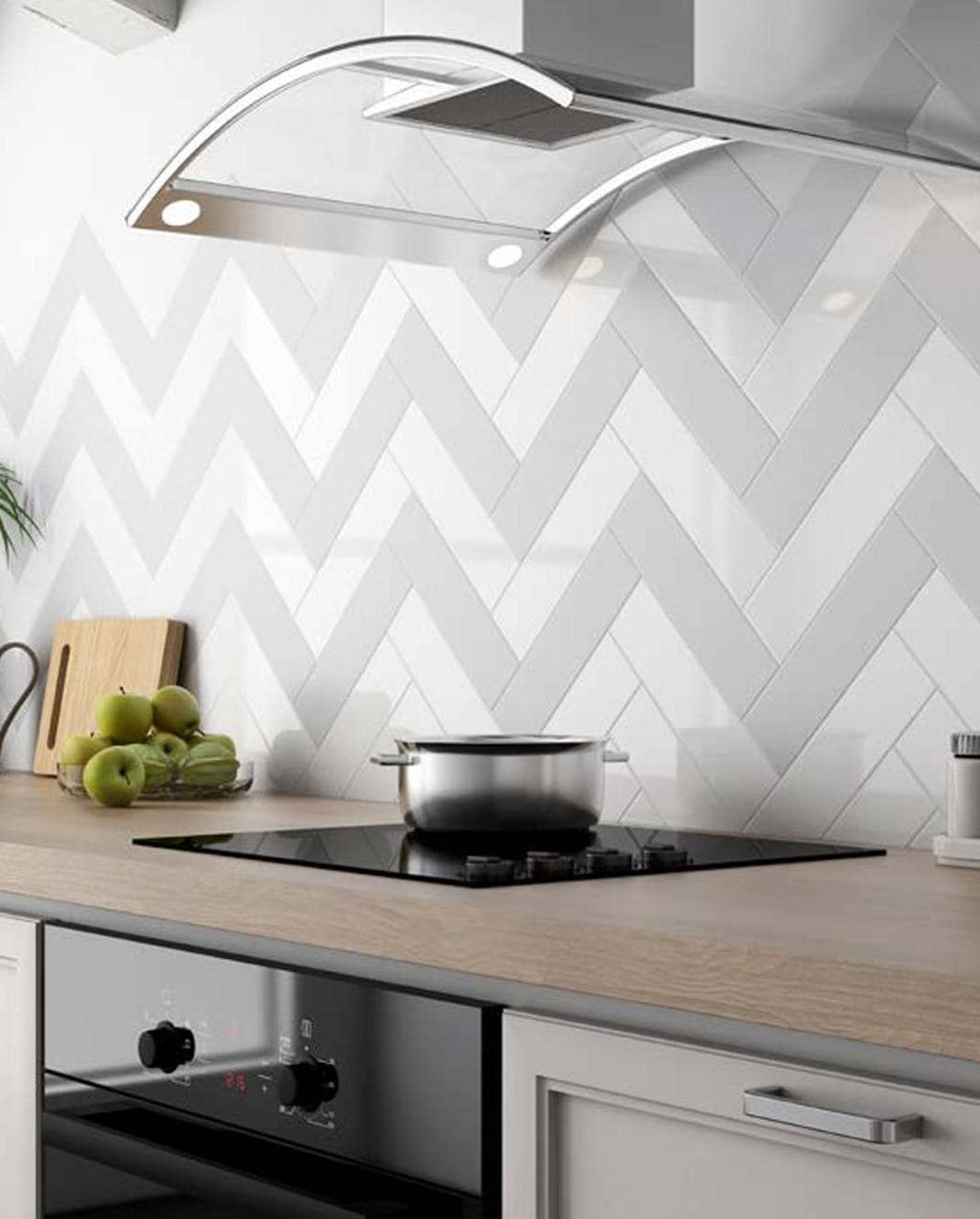 White or Gray Subway Ceramic Wall Tile Glossy or Matte