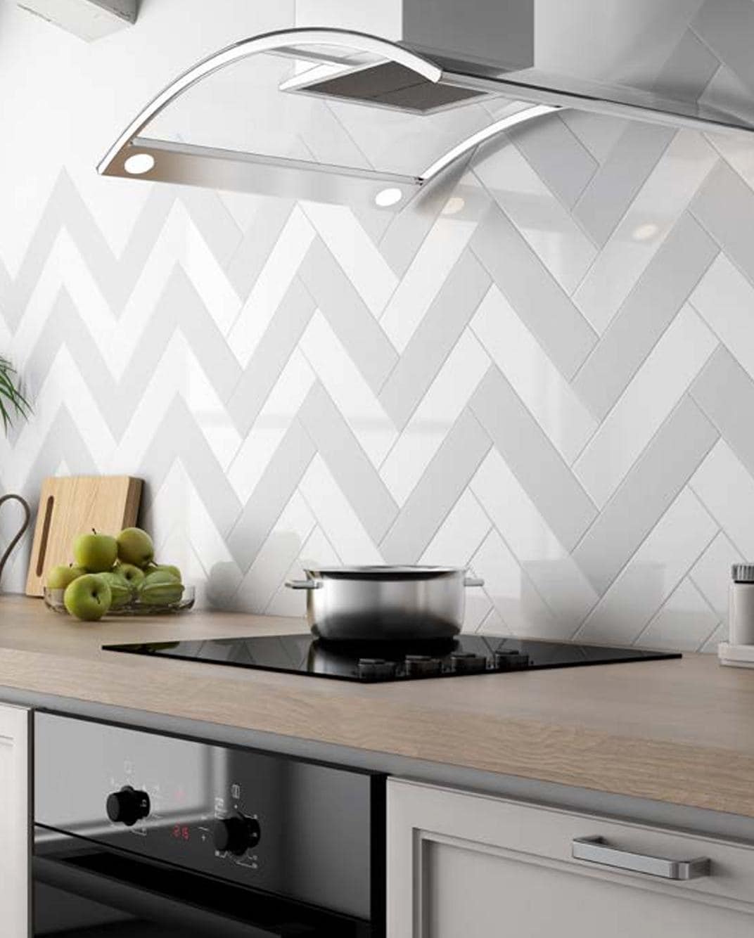 White or Gray Subway Ceramic Wall Tile Glossy or Matte
