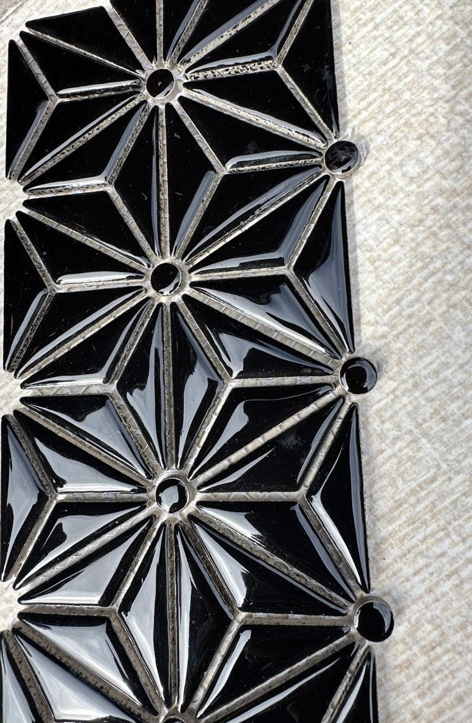Black Porcelain Tile Mosaic