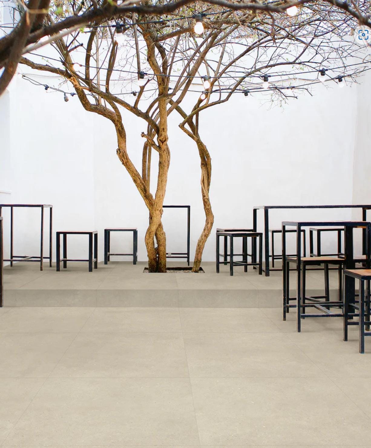 48x48 Cementi- Sand Beige Large Format Matte Finish Porcelain Tile