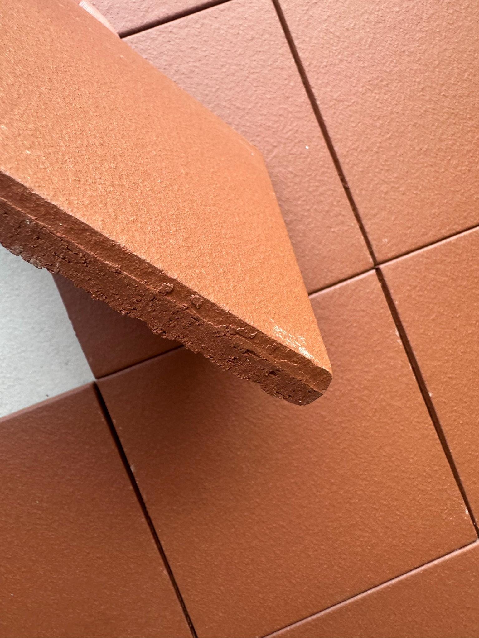 6"x6" Quarry Tile- Red Matte