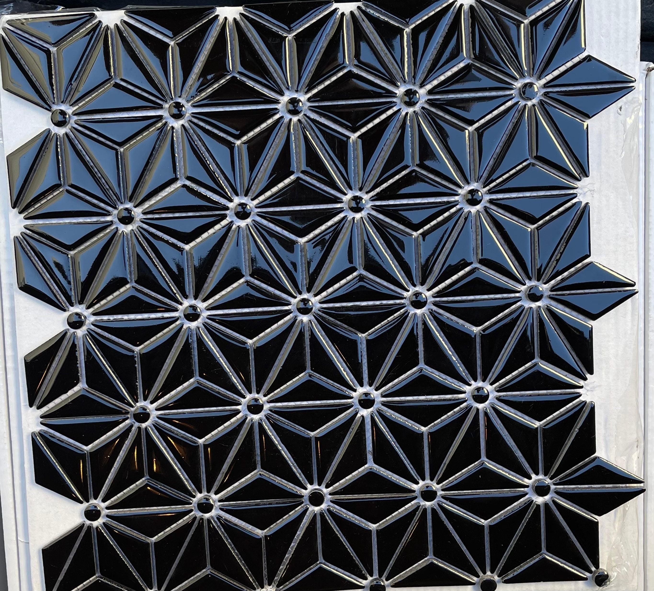 Black Porcelain Tile Mosaic