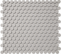 Gray Matte Penny Round Mosaic 12"x12"