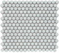 Mint Green Glossy Penny Round Mosaic 12"x12"